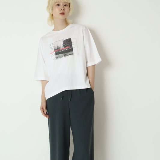 フォトプリントオーバーTシャツ　604071