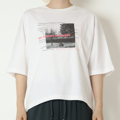 フォトプリントオーバーTシャツ　604071