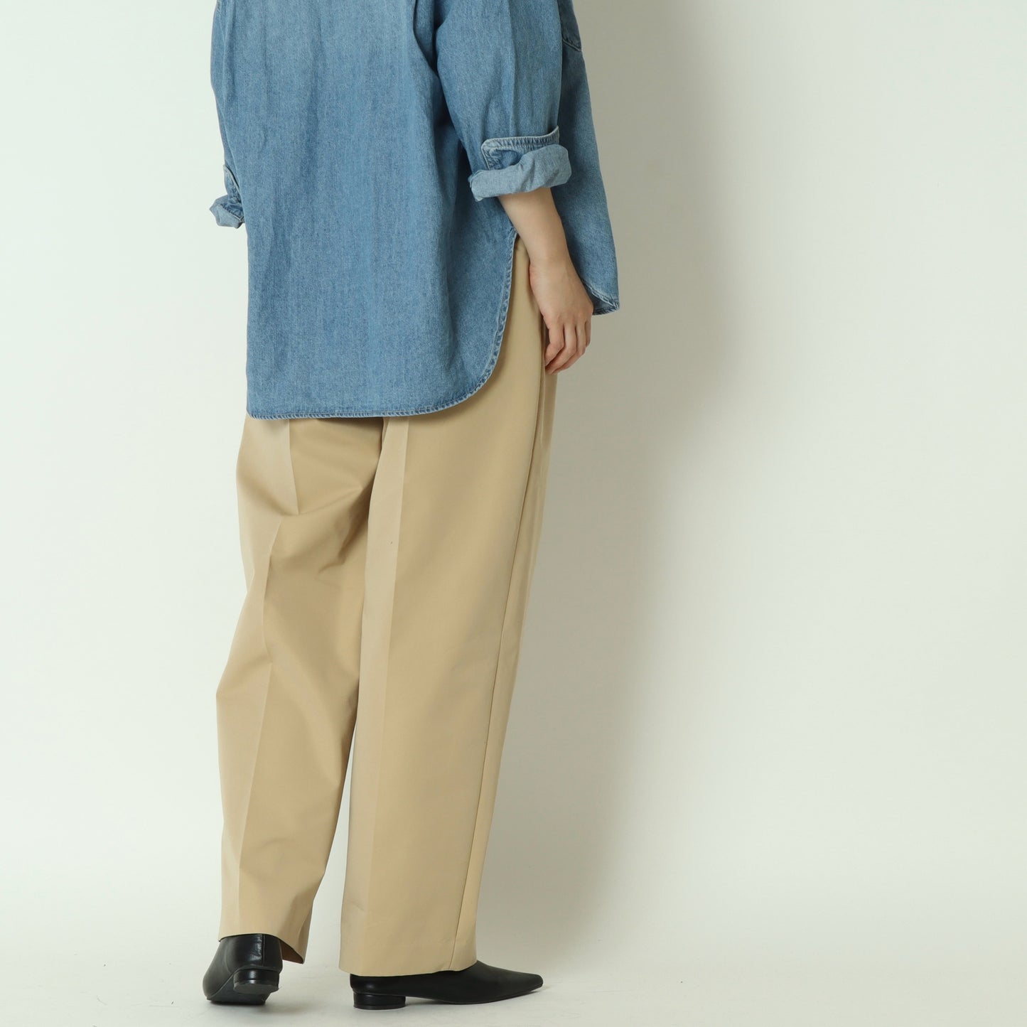 タックワイドストレートパンツ　BO26-419P