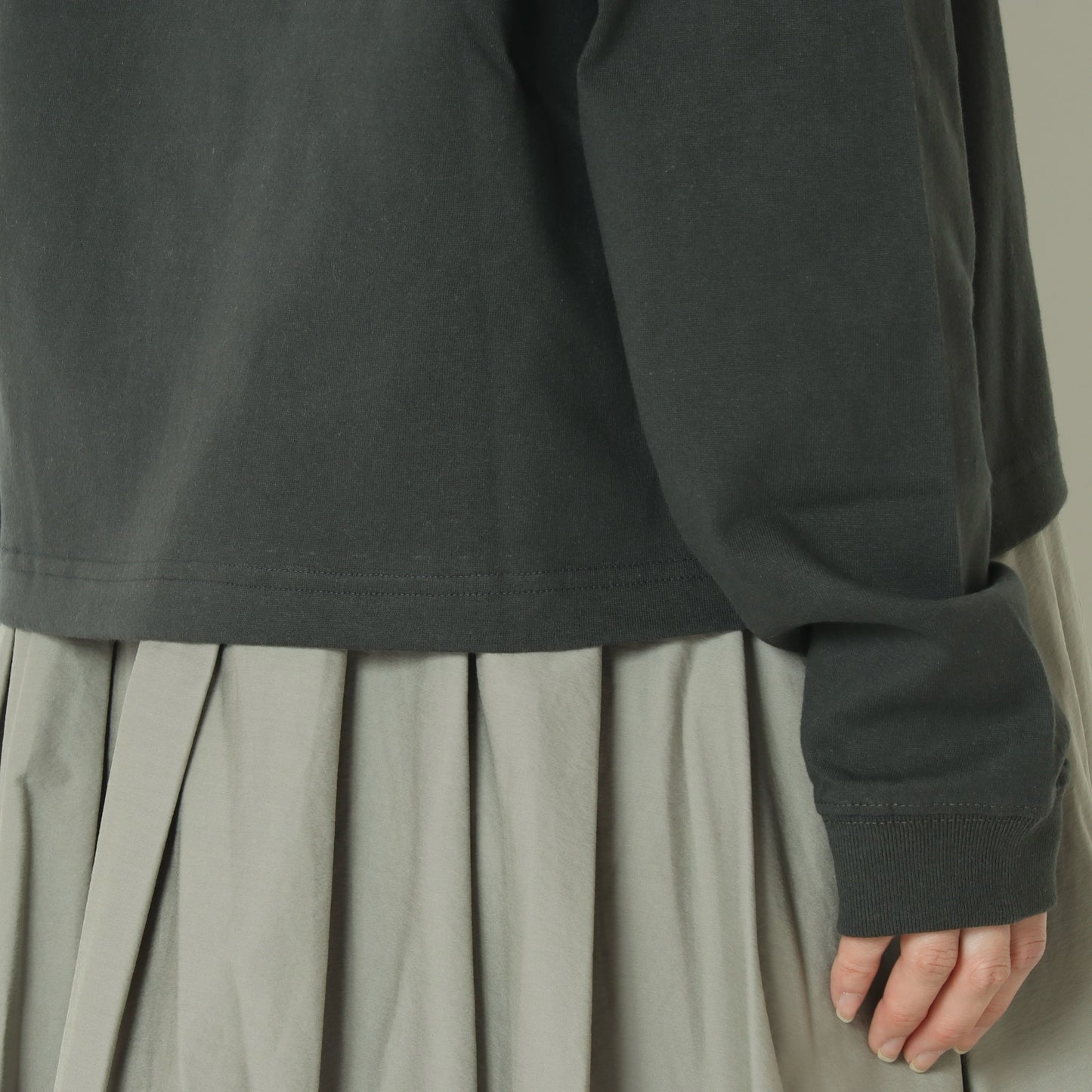 スピンドルディティールロングスリーブT  BO26-435T