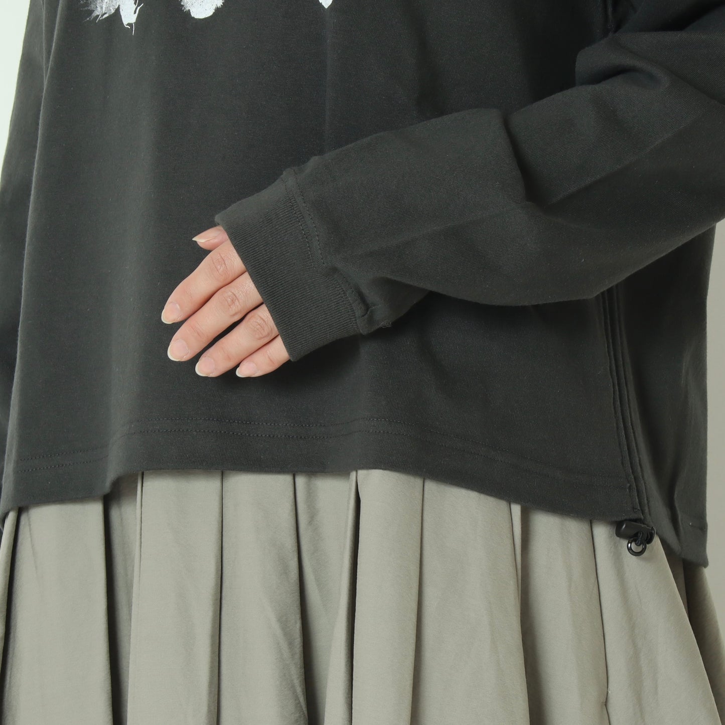 スピンドルディティールロングスリーブT  BO26-435T