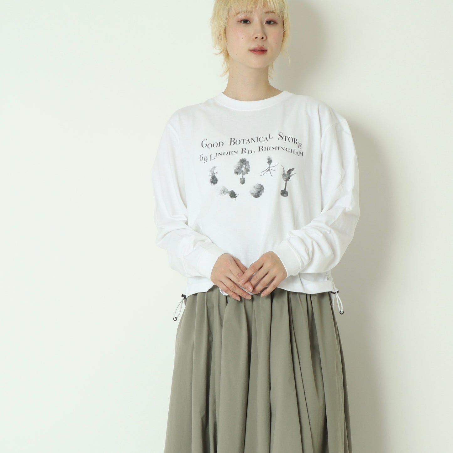 スピンドルディティールロングスリーブT  BO26-435T