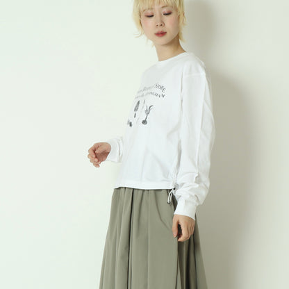 スピンドルディティールロングスリーブT  BO26-435T