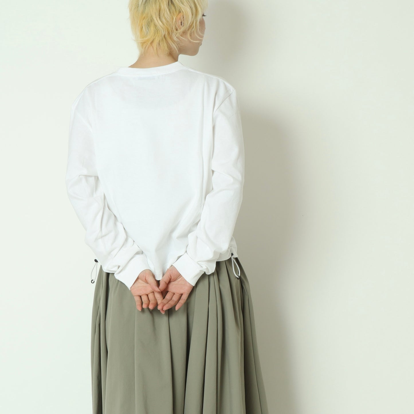 スピンドルディティールロングスリーブT  BO26-435T