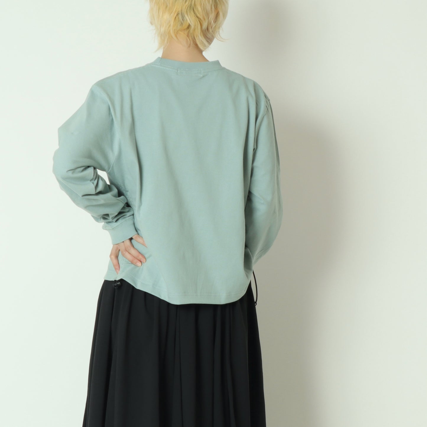 スピンドルディティールロングスリーブT  BO26-435T