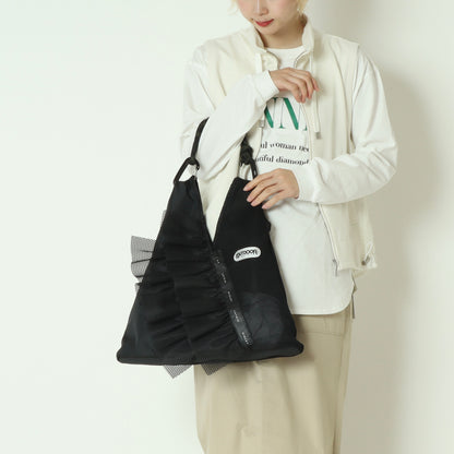 フリルメッシュトライアングルバッグ　R2601TFM46