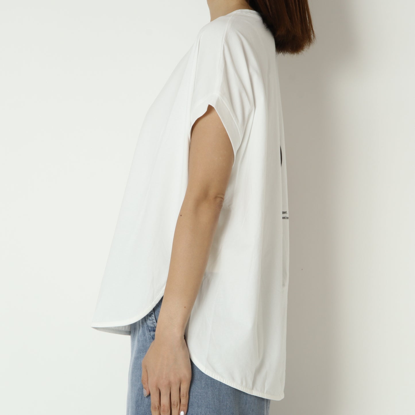 フレンチスリーブバックロゴTシャツ　826528