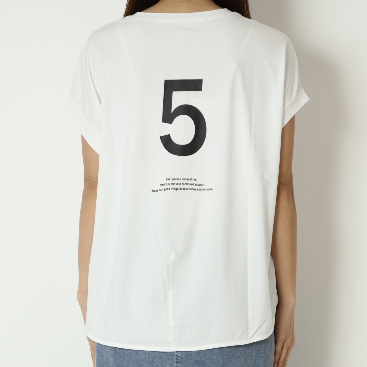 フレンチスリーブバックロゴTシャツ　826528