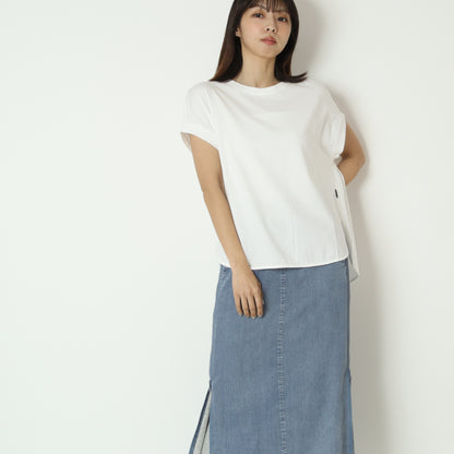 フレンチスリーブバックロゴTシャツ　826528
