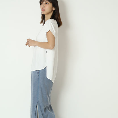 フレンチスリーブバックロゴTシャツ　826528
