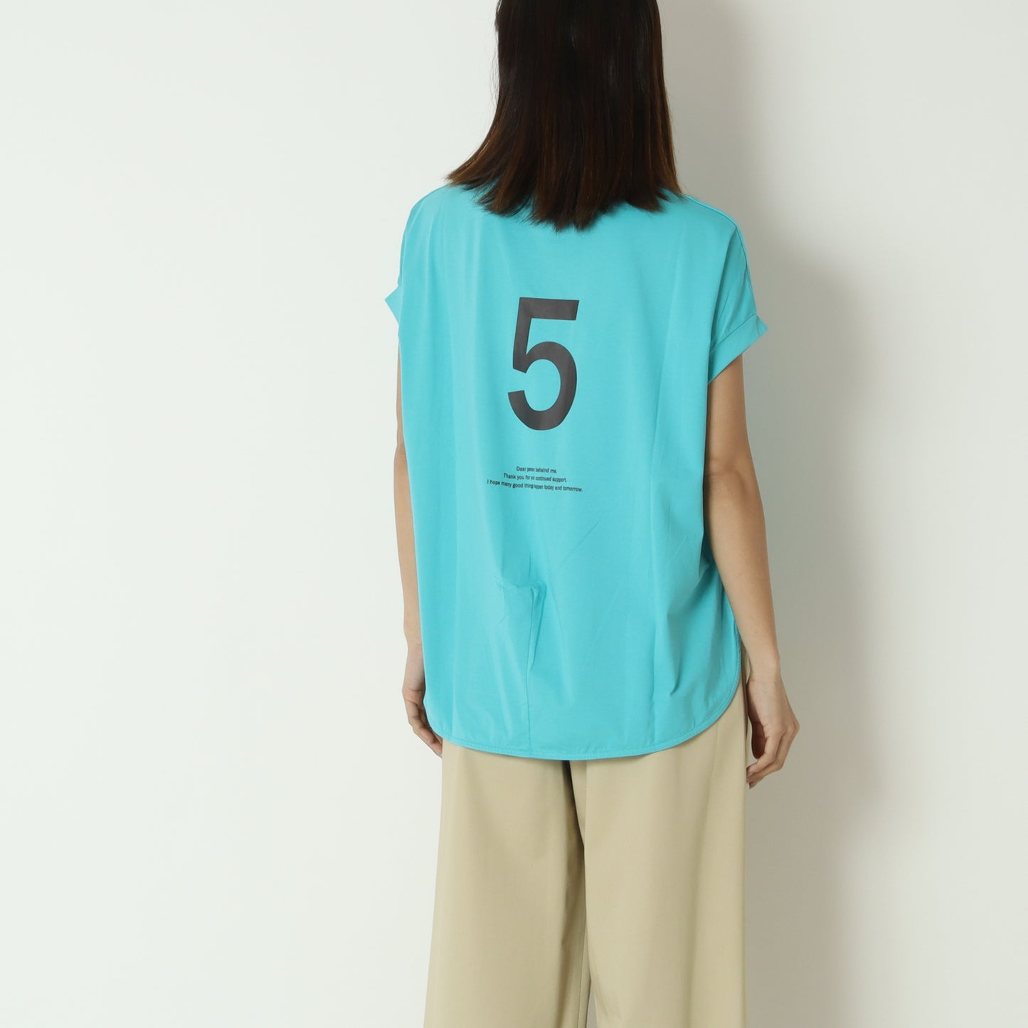 フレンチスリーブバックロゴTシャツ　826528