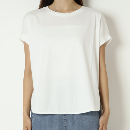 フレンチスリーブバックロゴTシャツ　826528