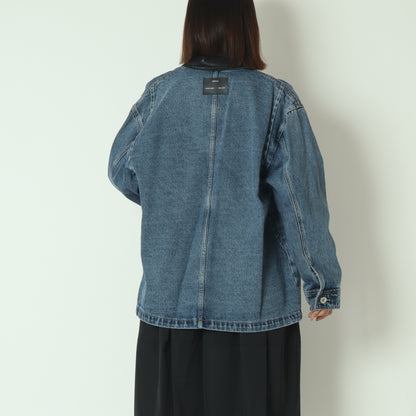 レザー襟デニムジャケット H226110/2