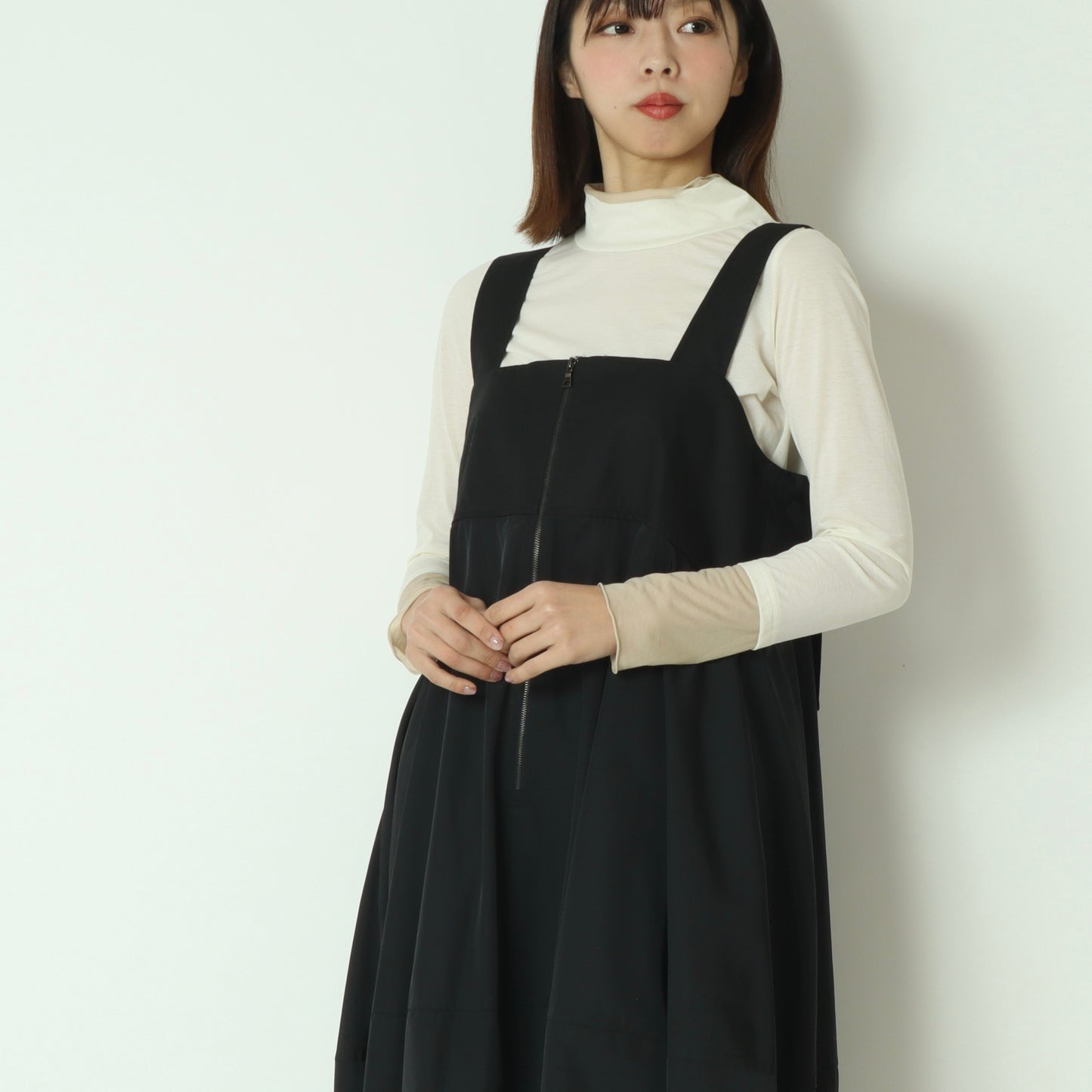 バイカラーシースルーメロウカットソー  20267644