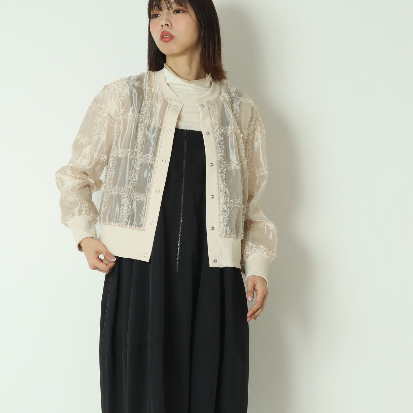 シアーチュールカーディガン　H226102