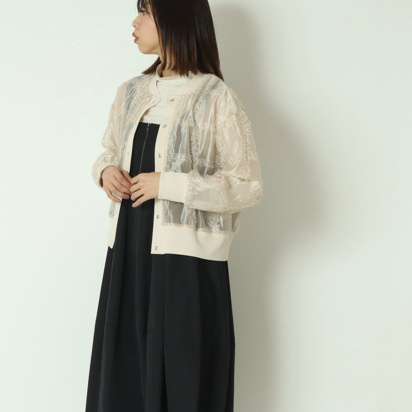 シアーチュールカーディガン　H226102