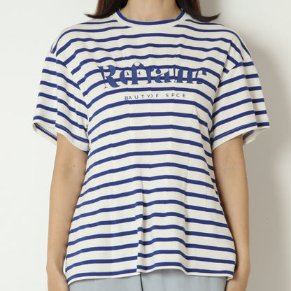 リフレイムボーダーロゴリラックスTシャツ　Ｈ526114
