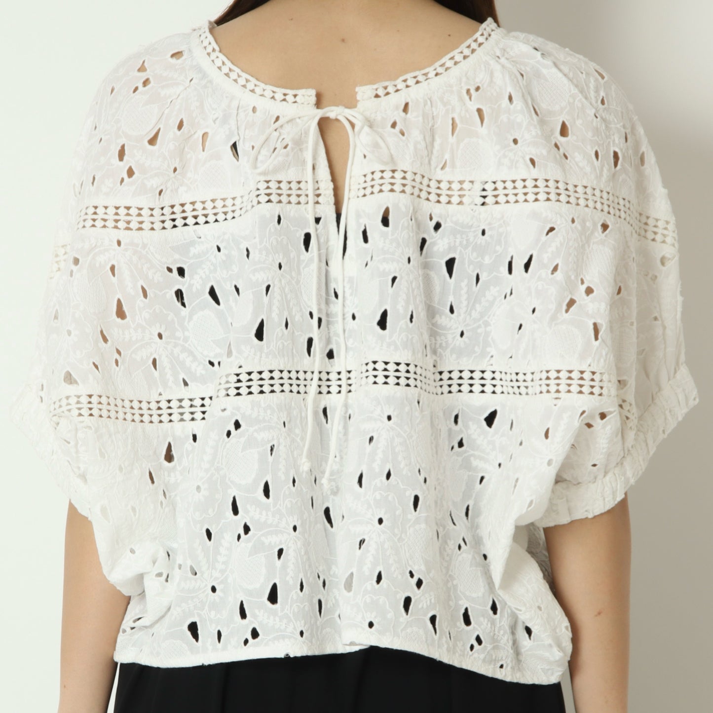 インドカットワークレーストップス　6265-596
