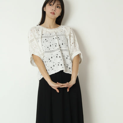 インドカットワークレーストップス　6265-596