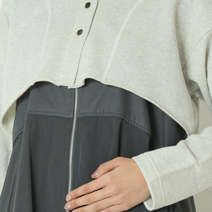 ラメニットクロップド丈カーディガン　261A3111