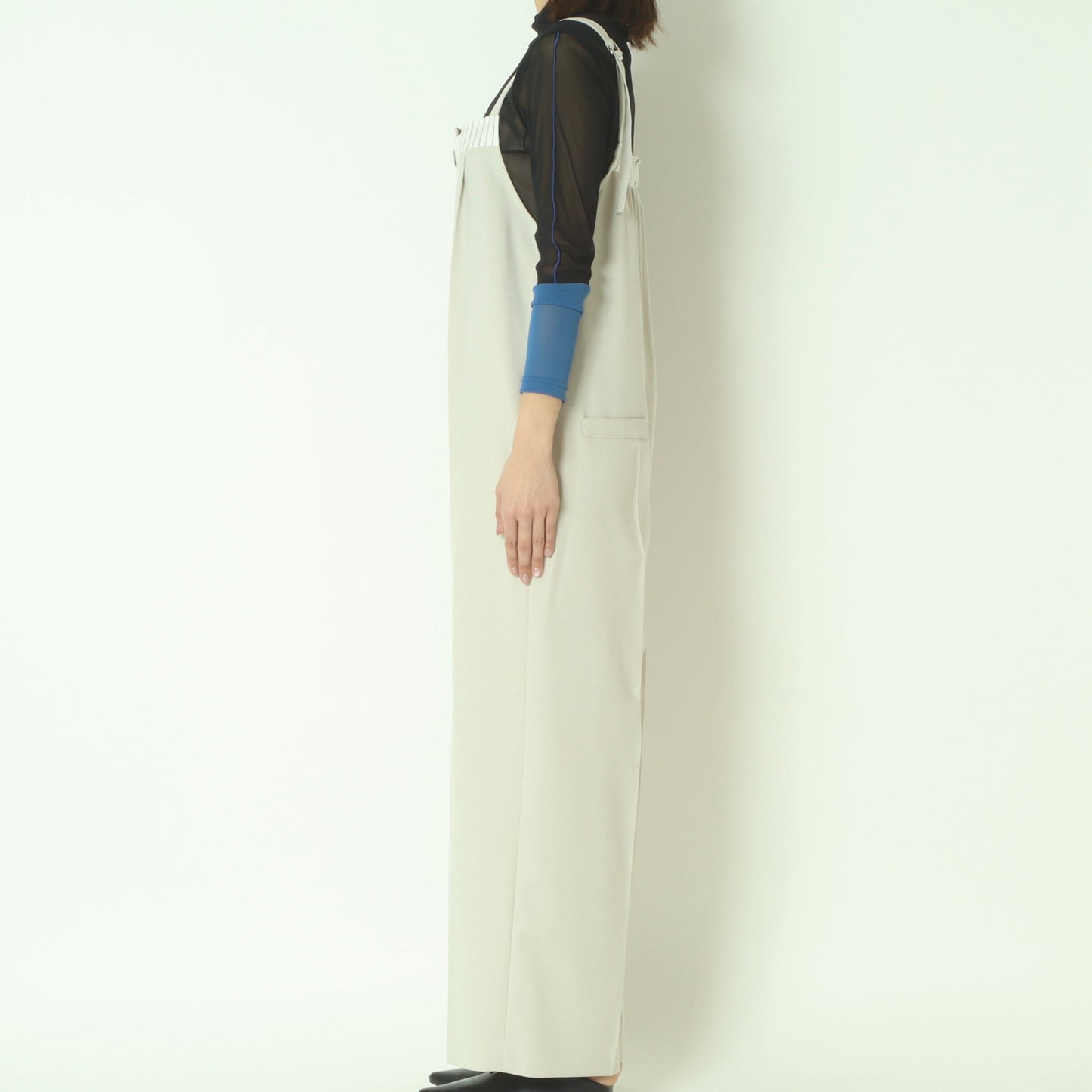 フロントアシンメトリーサロペット　261A1304