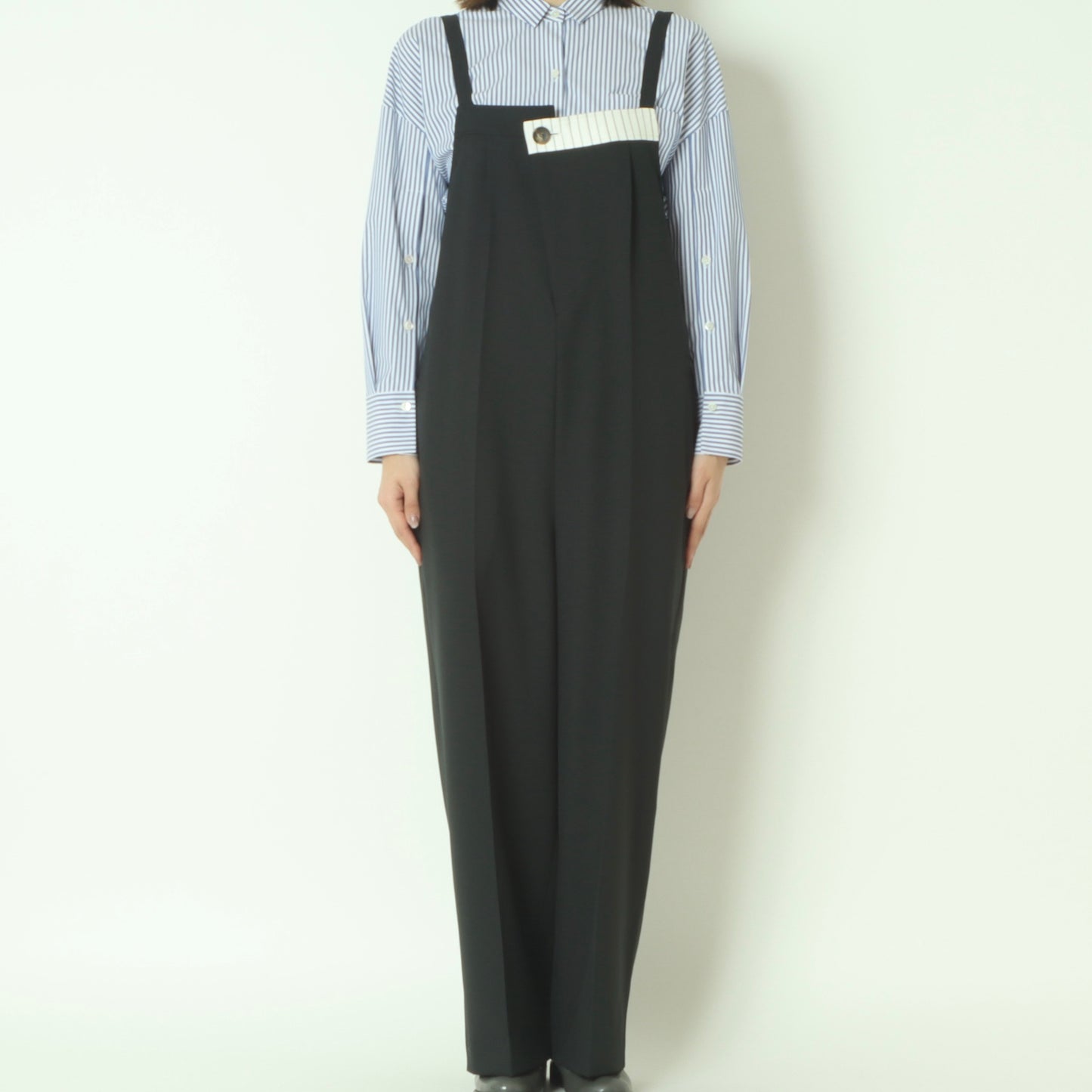 フロントアシンメトリーサロペット　261A1304