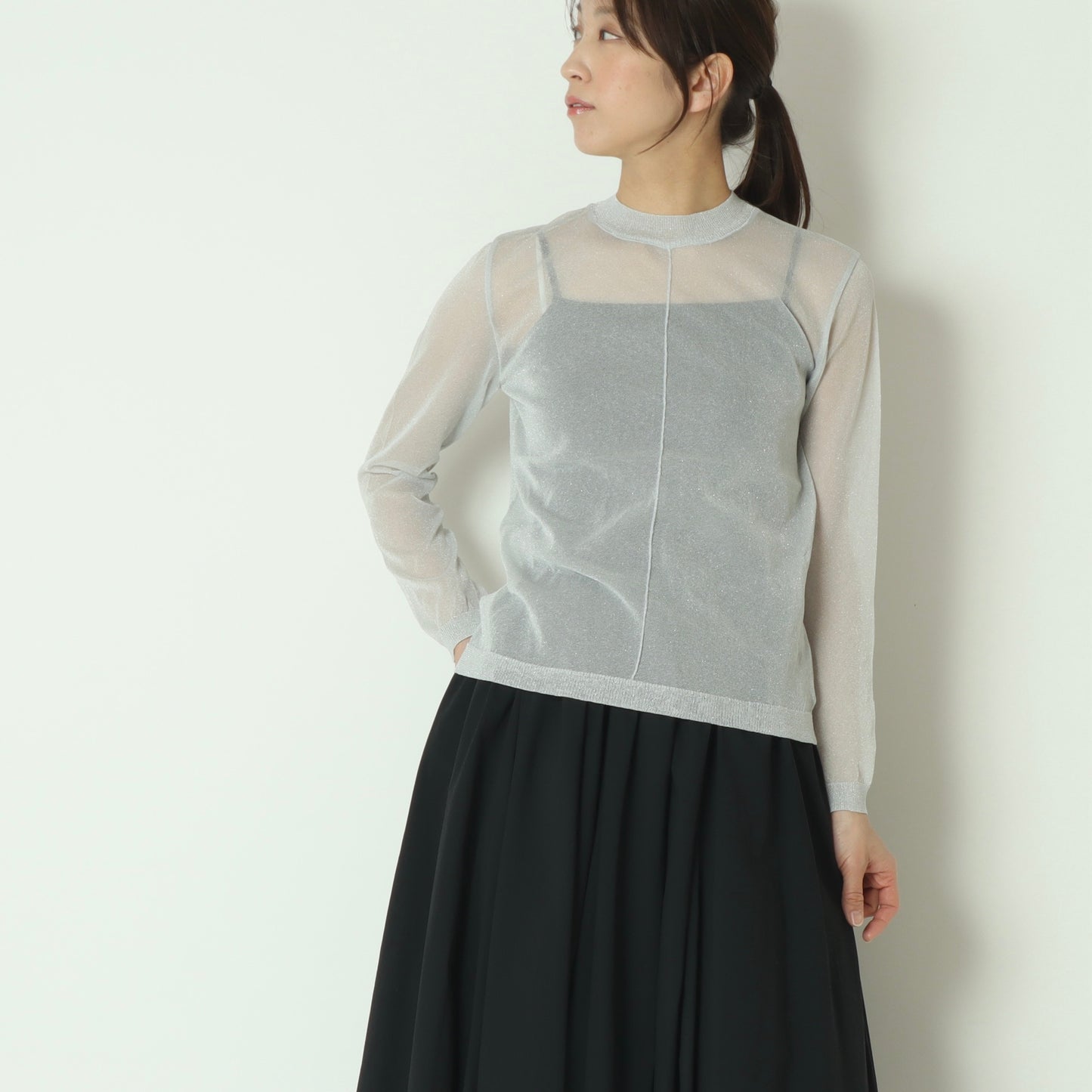 シアーラメニットプルオーバー　261A3103