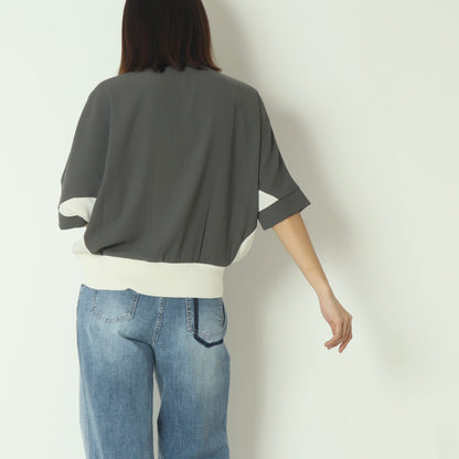 配色ドルマンブラウス  601201