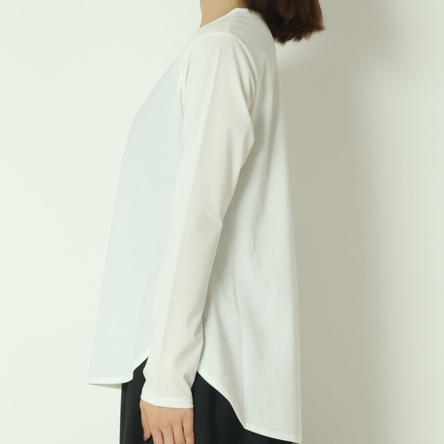 レイヤードクルーネックカットソー　601104