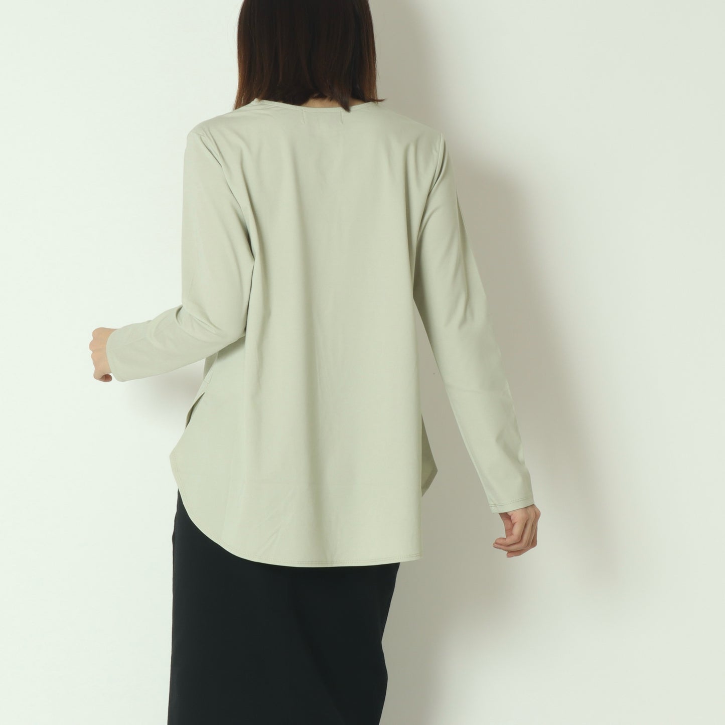 レイヤードクルーネックカットソー　601104