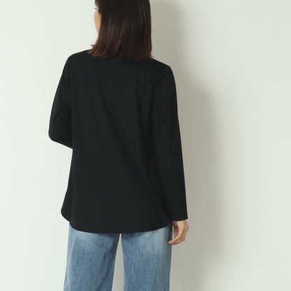 レイヤードクルーネックカットソー　601104