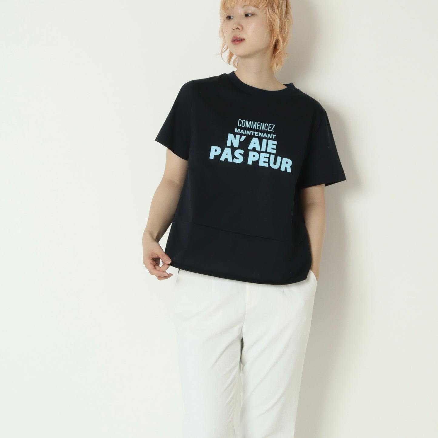 ロゴプリントオーバーTシャツ　600104