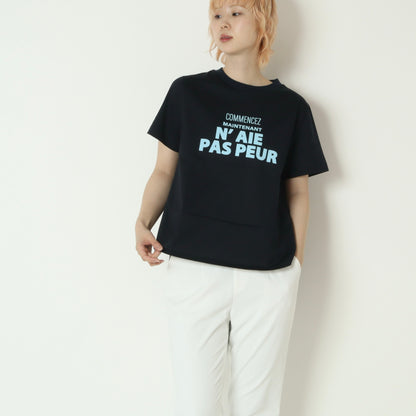 ロゴプリントオーバーTシャツ　600104