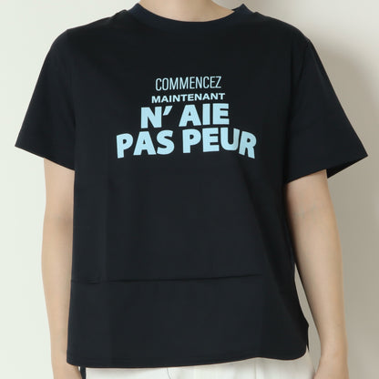 ロゴプリントオーバーTシャツ　600104