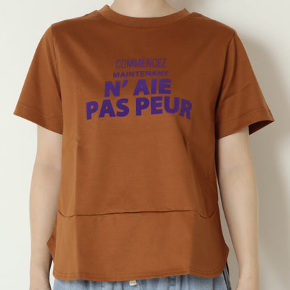 ロゴプリントオーバーTシャツ　600104