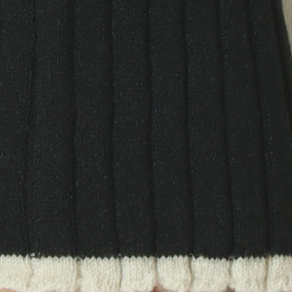 配色スリーブニットトップス　2216105