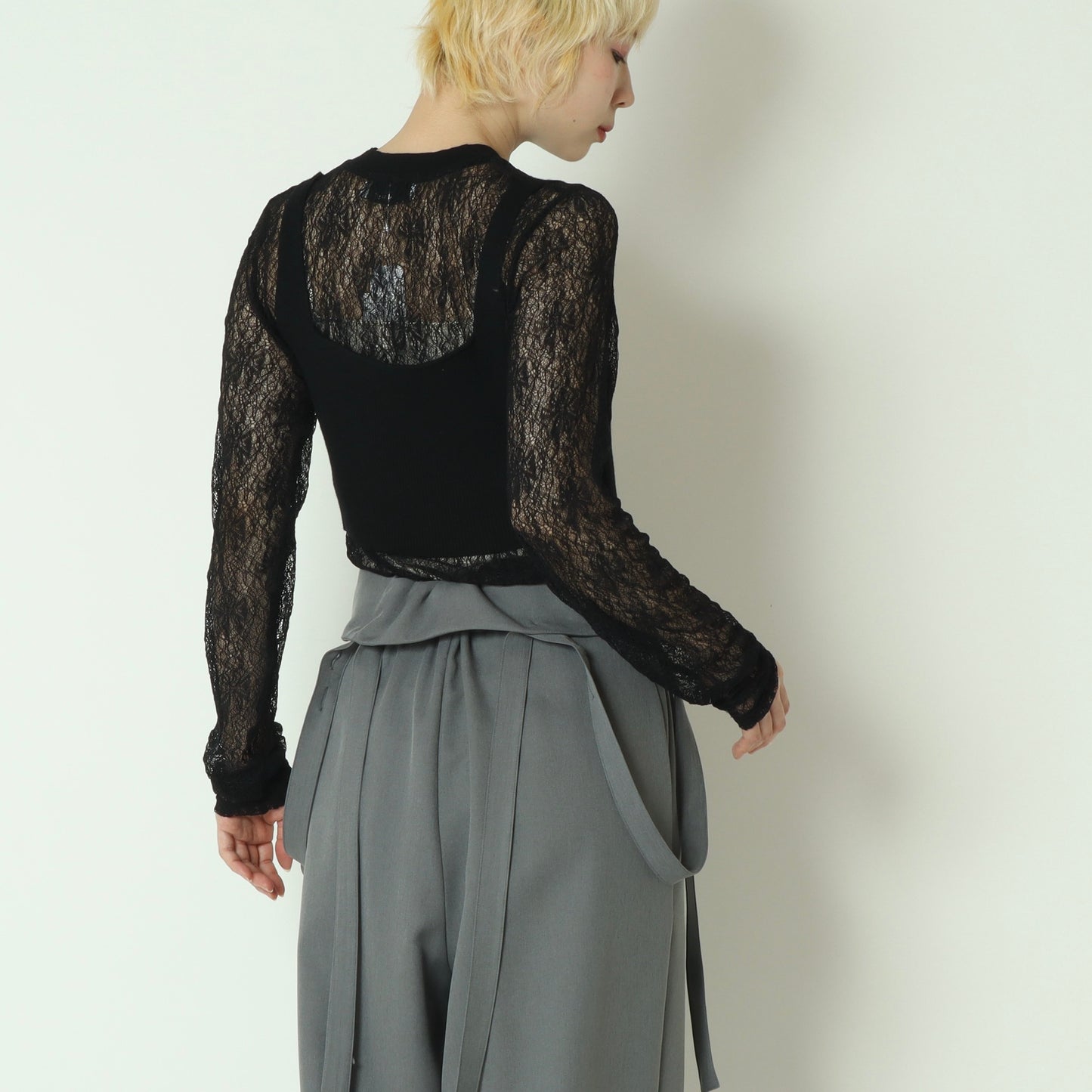 ビスチェ × シアーインナーレイヤードセット  23810801