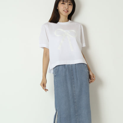 リボンモチーフカットソー 933721