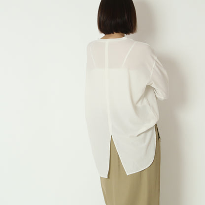 ストレッチシフォンブラウス 80990214-1
