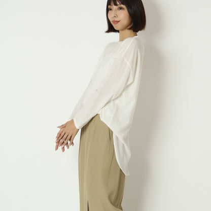 ストレッチシフォンブラウス 80990214-1