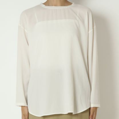 ストレッチシフォンブラウス 80990214-1