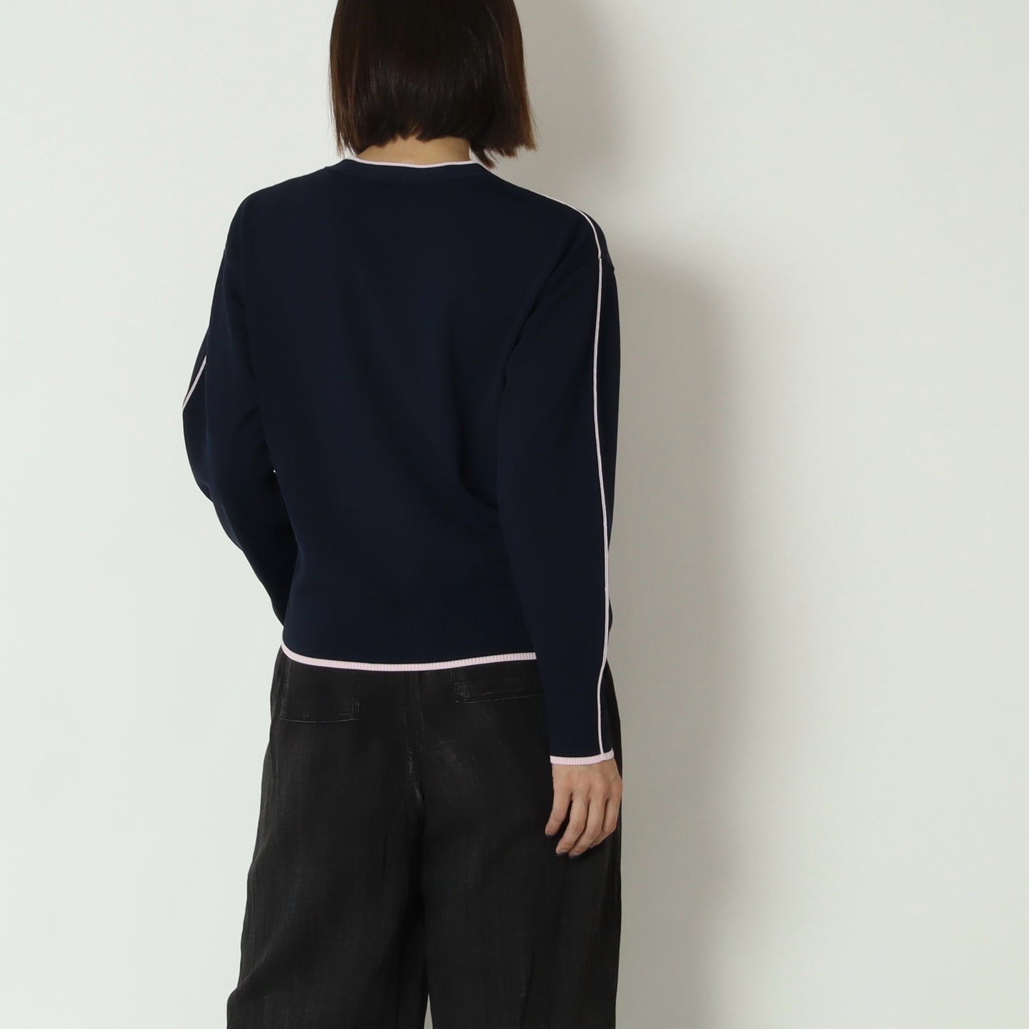 配色Vネックニットカーディガン　80269013
