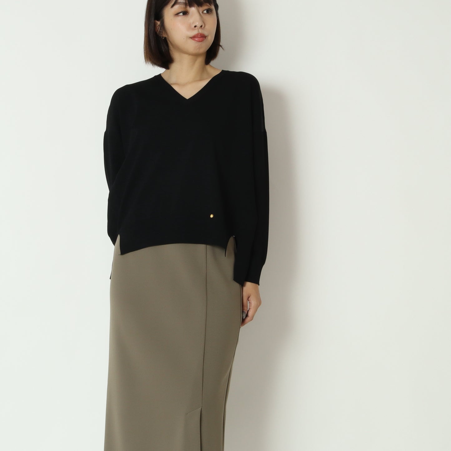 エリートストレッチＶネックニット　80269101