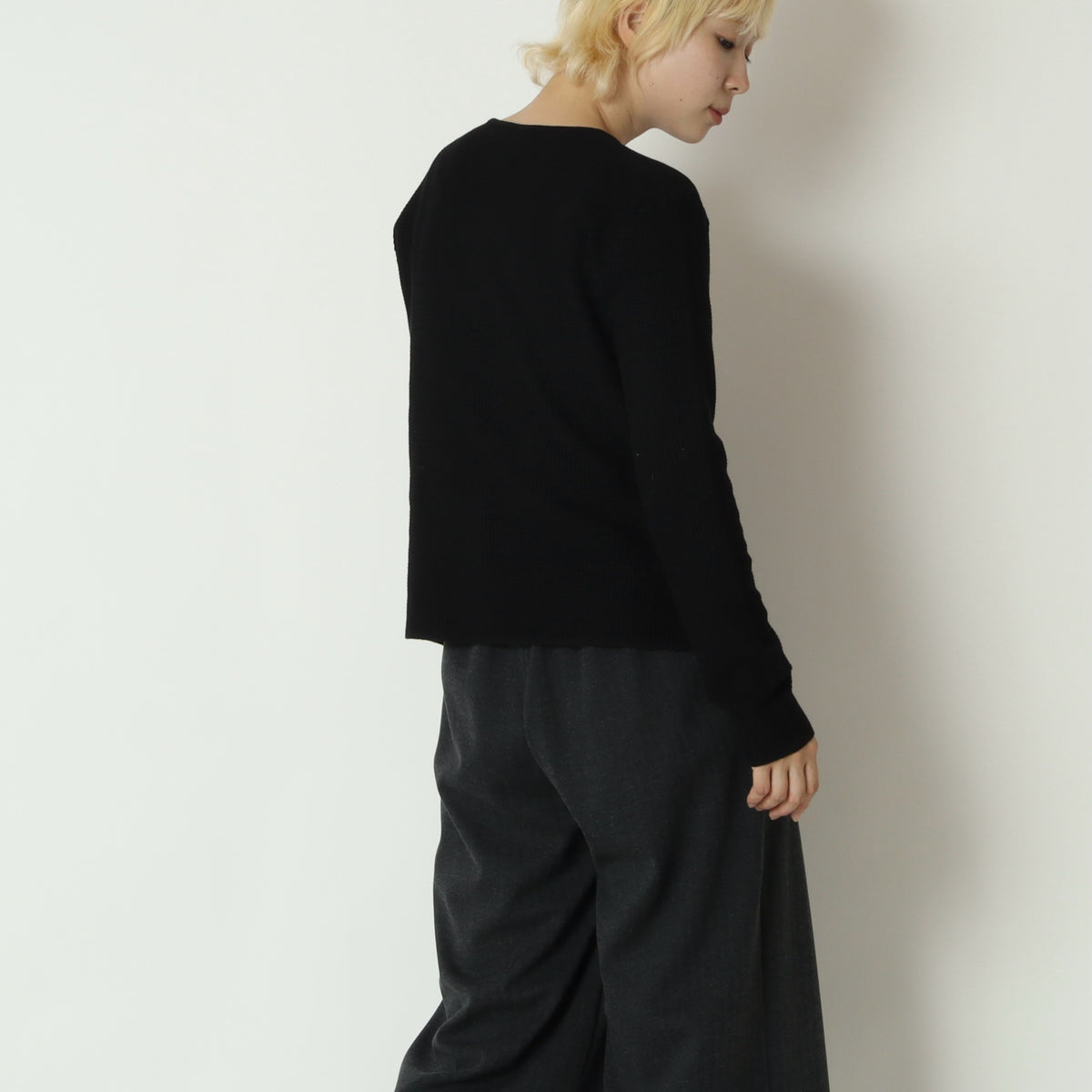 ワッフルクルーカーディガン　80269313
