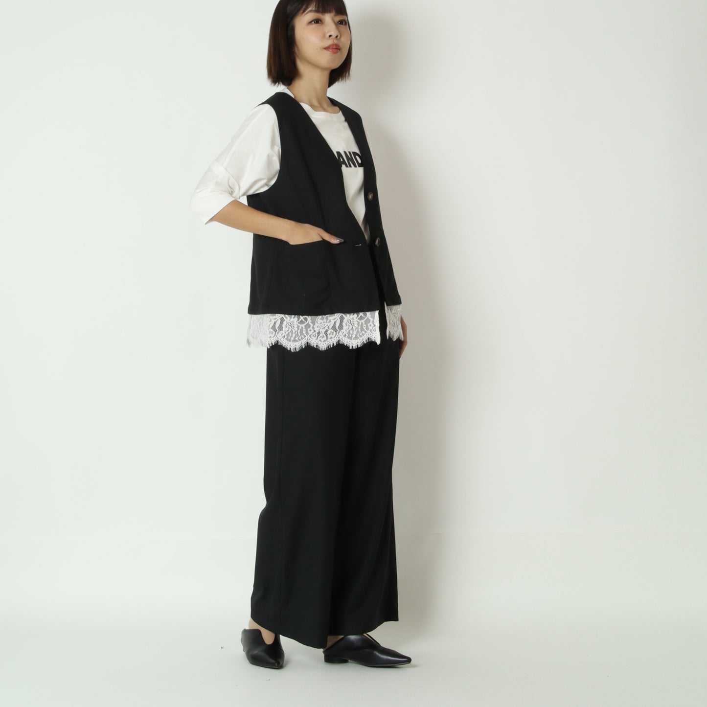 イージーワイドパンツ　8561602