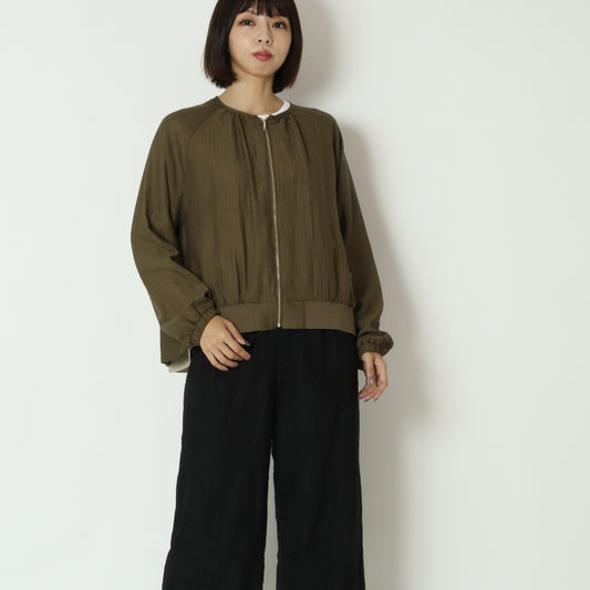 ノーカラーシアーブルゾン　8563309
