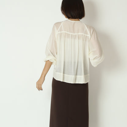 ノーカラーシアーブルゾン　8563309