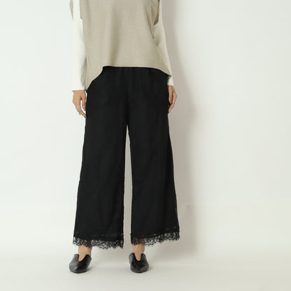 レースワイドパンツ　8921284