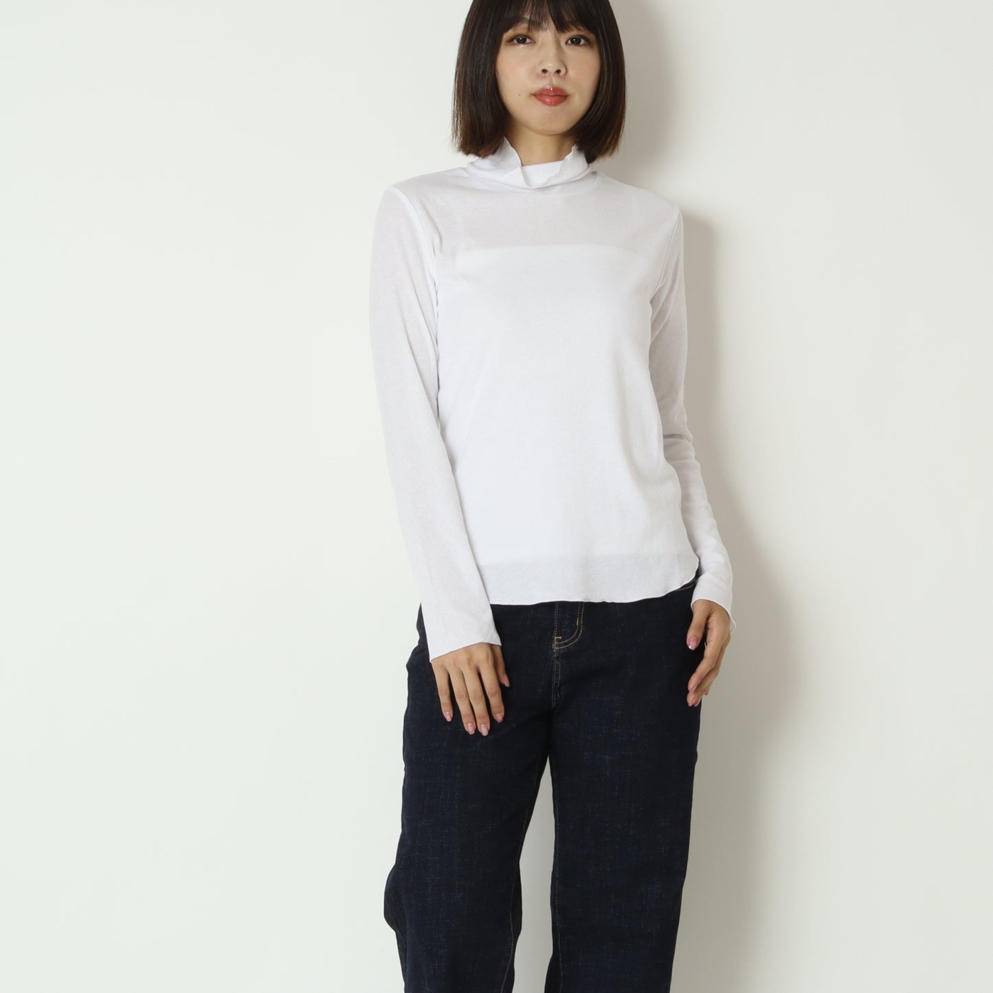 シアーハイネックトップス　8921293