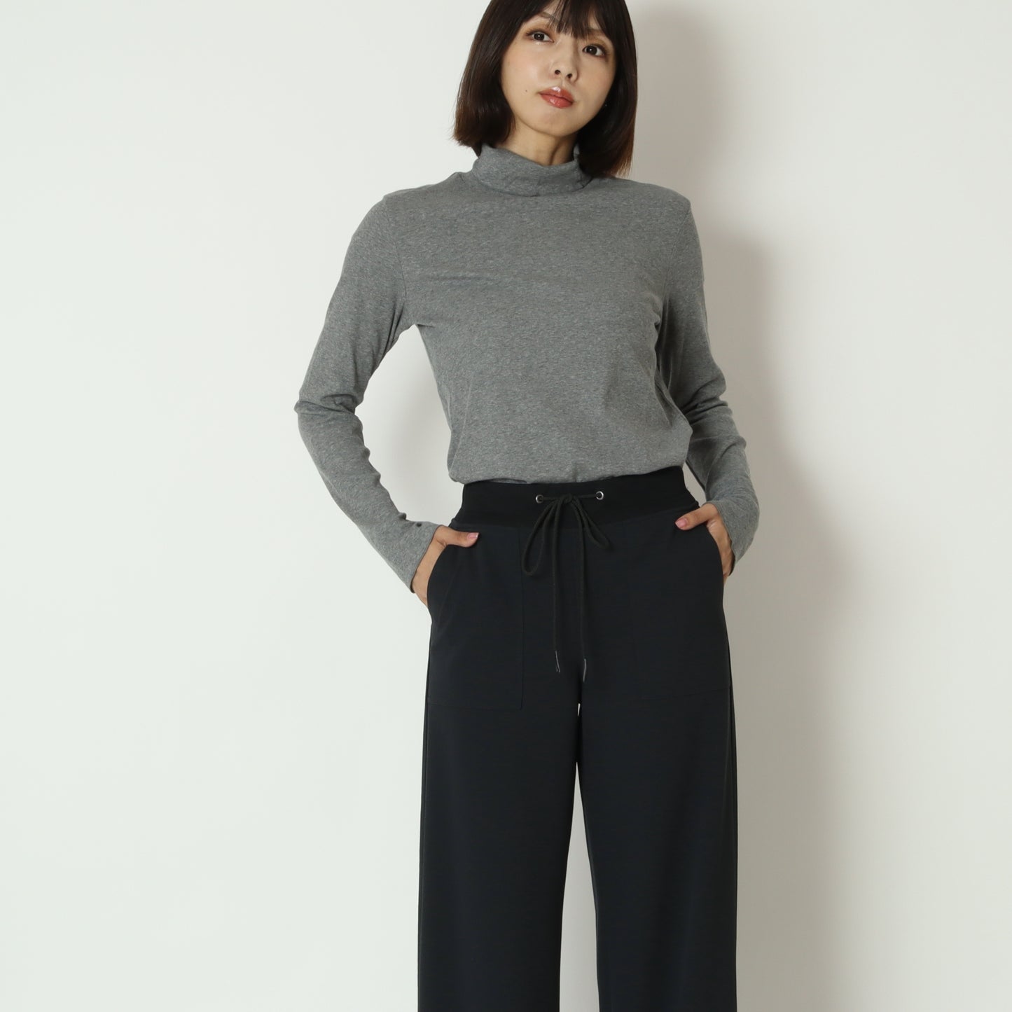 シアーハイネックトップス　8921293